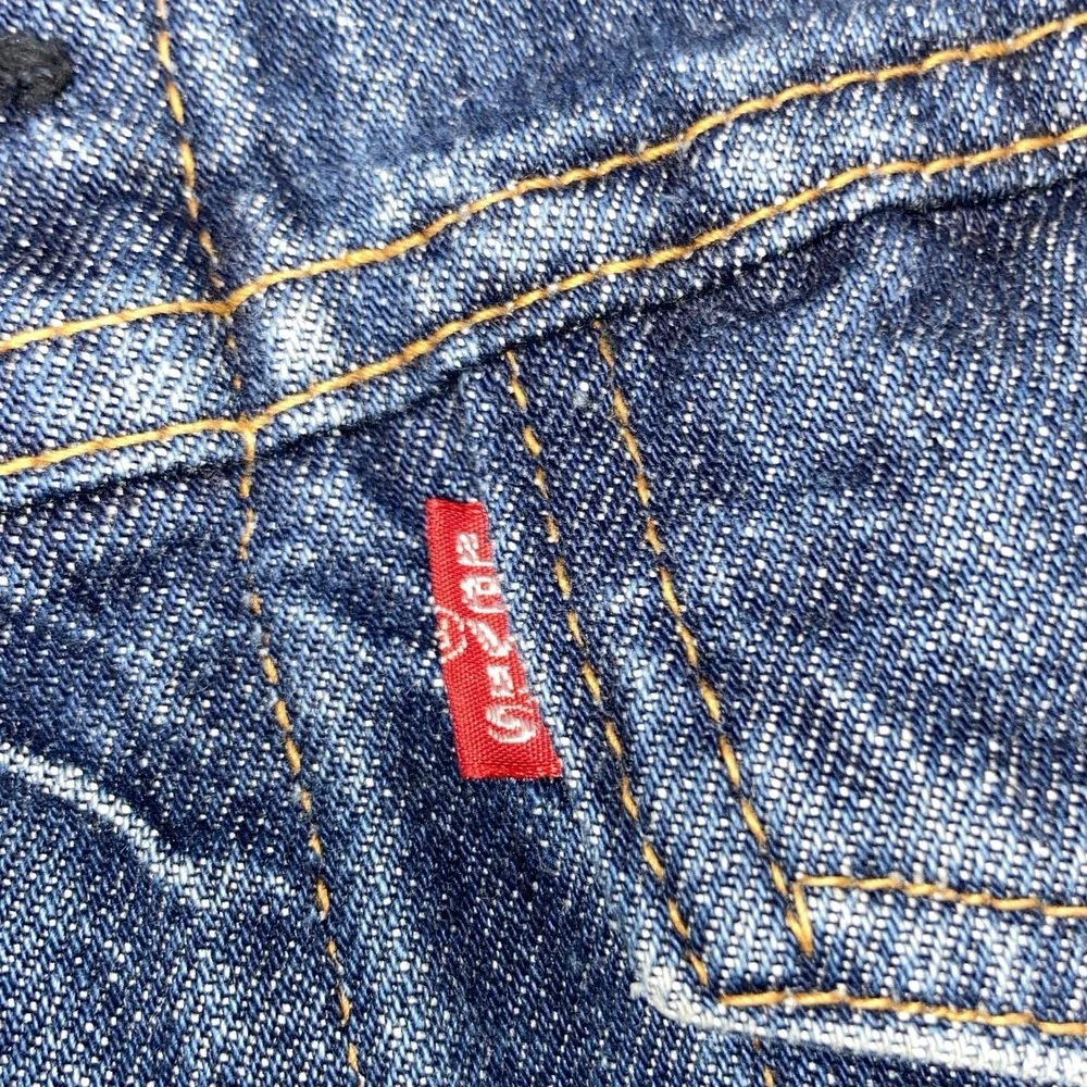Vintage Early 70s Levi's Denim Trucker Jacket Size 36 USA Made Factory Code 52